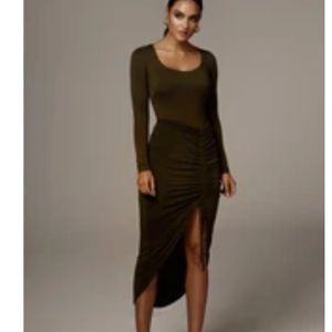 OLIVE AURA SLINKY SKIRT